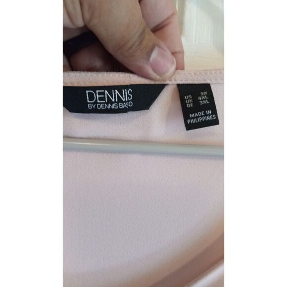 Dennis Basso Women's Caviar Crepe Lace-Trimmed Sleeves Tunic - Picture 4 of 6